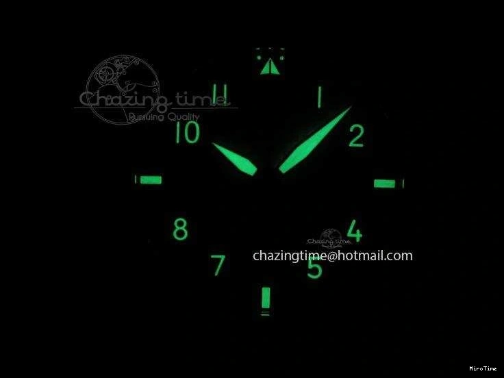 MIROTIME 1225 Pilot Chrono SS IW387809 ZF 1:1 Best Edition Silver Dial Blue Numbers On Blue Leather Strap A Lightweight 7263